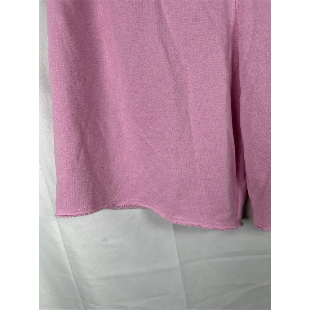 Nike Mens Large Sportswear Alumni  French Terry Shorts  AR2375-629 Pink Raw Hem